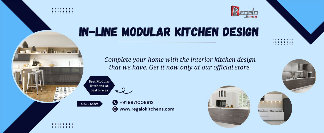 
                                            In-Line Modular Kitchen Design