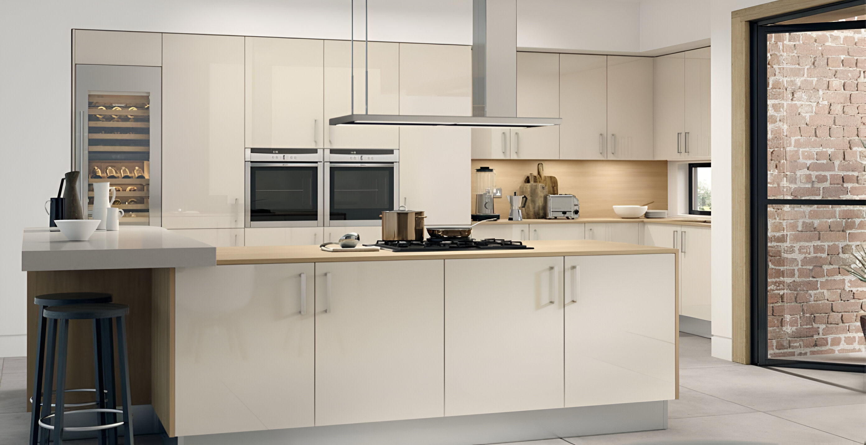 Rental-Friendly Modular Kitchen Design With Cabinets