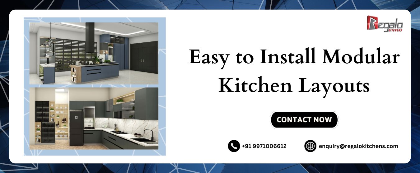 Easy to Install Modular Kitchen Layouts