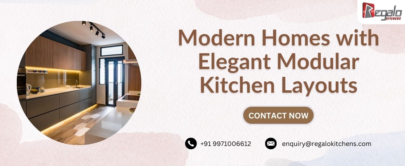 Modern Homes with Elegant Modular Kitchen Layouts