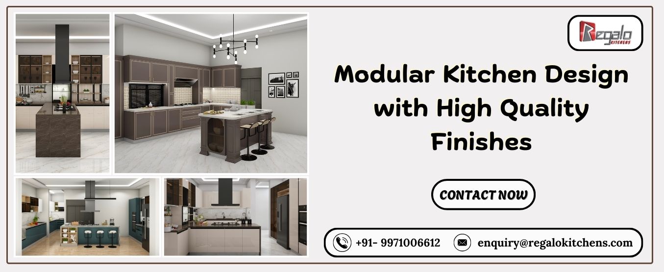 Modular Kitchen Design with High Quality Finishes