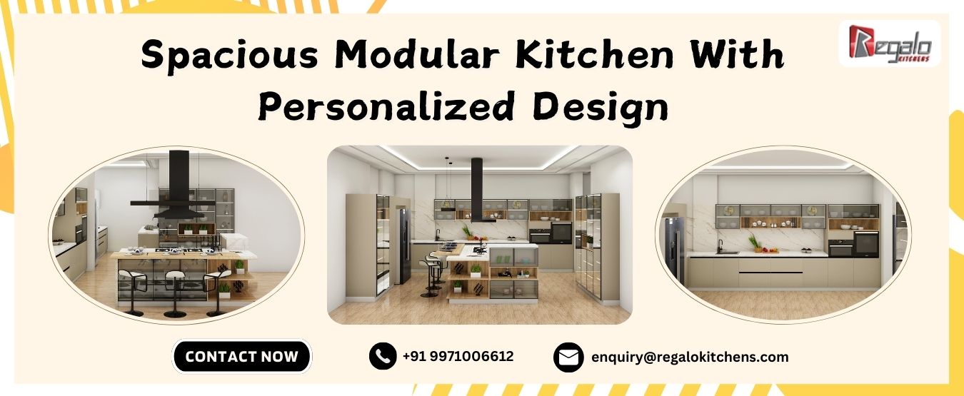 Spacious Modular Kitchen With Personalized Design