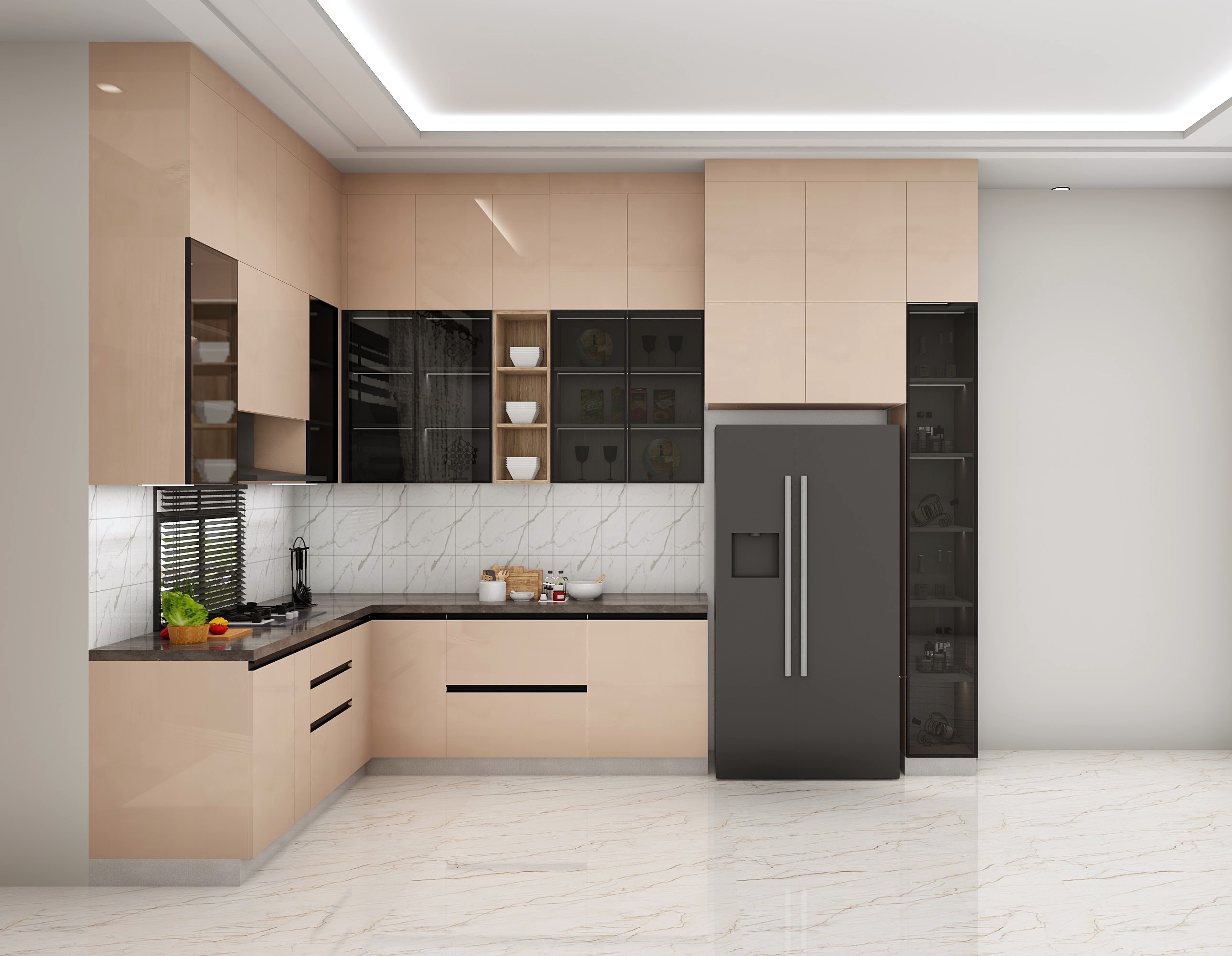 Sleek Stylish Modular Kitchen Design